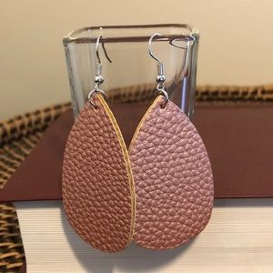 Vegan Leather Earrings